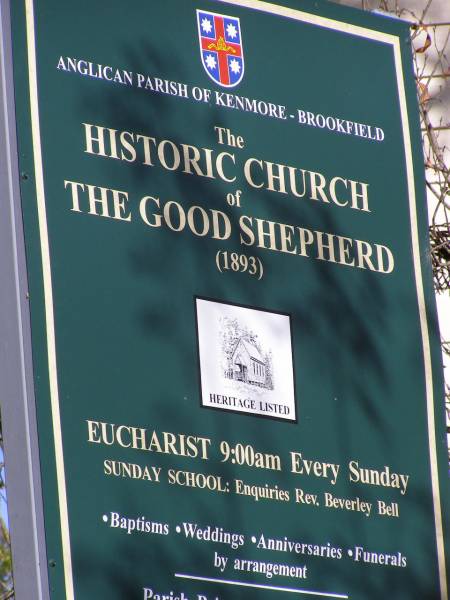 Brookfield Anglican - Historic Church of the Good Shepherd (1893)  | 