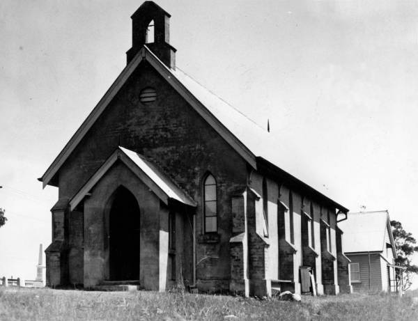 from Picture Queensland - 189799. St Matthews Anglican Church at Grovely 1937  | 