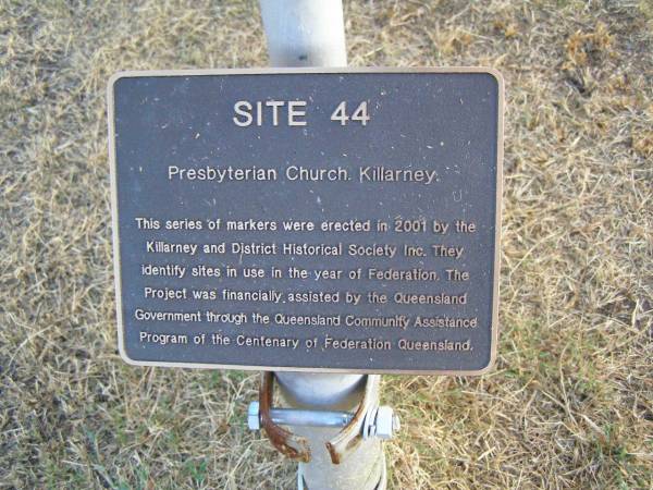 Presbyterian Church (Uniting Church);  | Killarney, Warwick Shire  | 