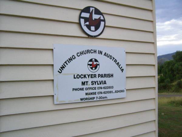 Uniting Church (Congregational?), Mount Sylvia, (Gatton Shire)  |   | 