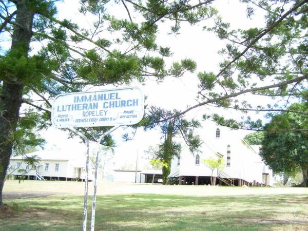 Immanuel Lutheran Church, Ropeley, Gatton Shire  | 