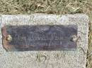 ?offery Glynwilliam ZAHNOW, 1925 - 1927; Coleyville Cemetery, Boonah Shire 