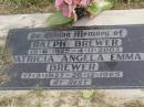 Ralph BREWER, 19-9-1925 - 4-11-2003; Patricia Angela Emma BREWER, 17-3-1927 - 26-12-1995; Coleyville Cemetery, Boonah Shire 