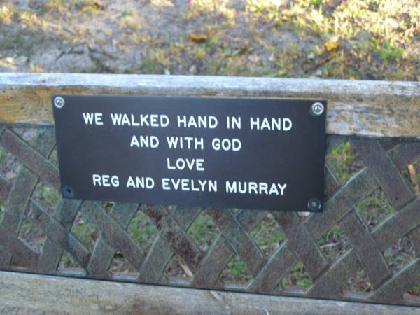 Reg & Evelyn MURRAY;  | Coochiemudlo Island Pine Ridge Chapel collumbarium, Redland Shire  | 
