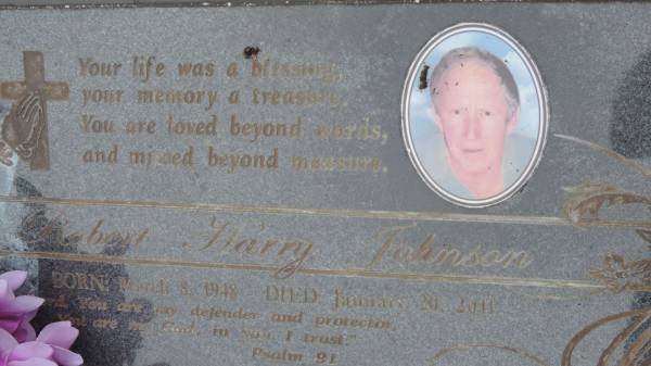 Robert Harry JOHNSON  | b: 8 Mar 1948  | d: 20 Jan 2011  |   | Cooloola Coast Cemetery  |   | 