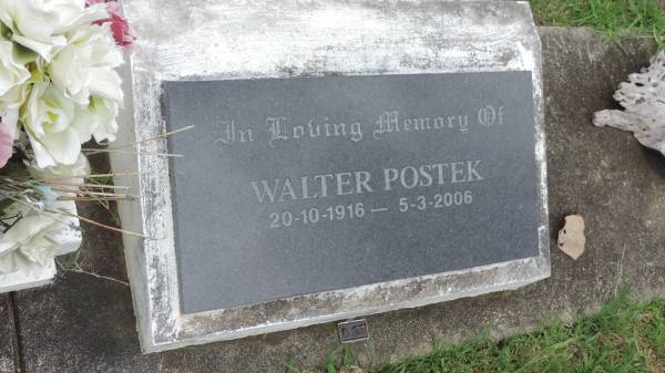 Walter POSTEK  | b: 20 Oct 1916  | d: 5 Mar 2006  |   | Cooloola Coast Cemetery  |   | 