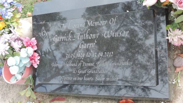Garrick Anthony WINSOR (Garry)  | b: 31 May 1939  | d: 13 Sep 2012  | husband of Yvonne  |   | Cooloola Coast Cemetery  |   | 