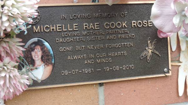 Michelle Rae Cook ROSE  | b: 9 Jul 1961  | d: 19 Aug 2010  |   | Cooloola Coast Cemetery  |   | 