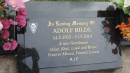 
Adolf BILDL
b: 14 May 1933
d: 11 May 2014

Cooloola Coast Cemetery

