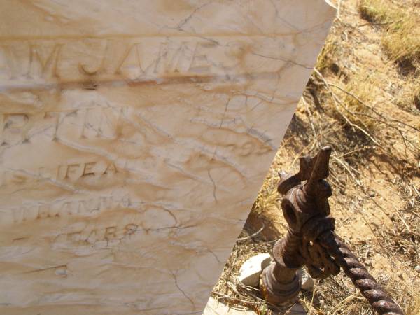 William James MARTIN  | d  5 Aug 1895 aged 37 at Towranna  | Cossack (European and Japanese cemetery), WA  | 