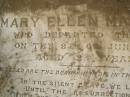 
Mary Ellen MAUDSLEY,
died 8 June 1886 aged 25 years;
Coulson General Cemetery, Scenic Rim Region
