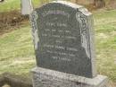 
Cyril EWING,
died 21 Sept 1902 aged 2 years 11 months;
Edwyn Henry EWING,
died 9 March 1906 aged 4 months;
Coulson General Cemetery, Scenic Rim Region 
