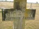 
Gertrude Zaidee,
wife of W.H. KIRK,
died Cressbrooke 9 Jan 1917 aged 23 years;
Cressbrook Homestead, Somerset Region
