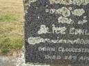 
Ernest Club SMITH,
son of George and Jane SMITH,
born 17 Jan 1891,
died 11 Nov 1957;
Alice Emily SMITH,
wife,
daughter of Henry and Sarah WINDOW,
born Gloucestershire 1876,
died 25 April 1960;
Cressbrook Homestead, Somerset Region
