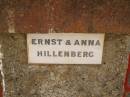 Ernst & Anna HILLENBERG; Crows Nest Methodist Pioneer Wall, Crows Nest Shire 