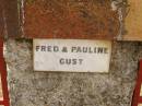 
Fred & Pauline GUST;
Crows Nest Methodist Pioneer Wall, Crows Nest Shire
