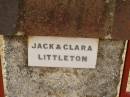 Jack & Clara LITTLETON; Crows Nest Methodist Pioneer Wall, Crows Nest Shire 