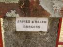 
James & Helen BURGESS:
Crows Nest Methodist Pioneer Wall, Crows Nest Shire
