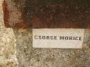 
George MORICE;
Crows Nest Methodist Pioneer Wall, Crows Nest Shire
