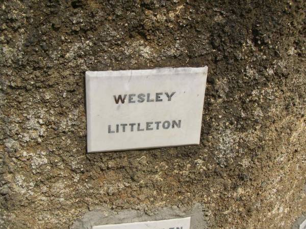Wesley LITTLETON;  | Crows Nest Methodist Pioneer Wall, Crows Nest Shire  | 