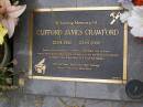 
Clifford James CRAWFORD
b: 23 Apr 1926
d: 23 May 2006
husband of Shirley
Father of Barry, Glenda, Kevin, Graham

Diddillibah Cemetery, Maroochy Shire


