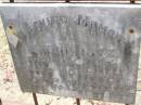 
Minnie NITZ,
died 1 Jan 1896 aged 20 years;
Douglas Lutheran cemetery, Crows Nest Shire
