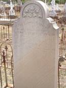 
Augusta Albertine SCHMALING,
born 12 Dec 1876
died 12 Feb 1924 aged 48 years;
Douglas Lutheran cemetery, Crows Nest Shire

