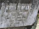 
Reinhard Johann VON HOFF,
died 23 June 1948 aged 77 years;
Douglas Lutheran cemetery, Crows Nest Shire
