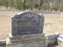 
Bertha HARTWIG, 1858 - 1951;
Herman HARTWIG, 1868 - 1934;
Douglas Lutheran cemetery, Crows Nest Shire
