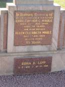 Christopher C MAULE
21 Aug 1948
aged 70
Ellen Elizabeth MAULE
9 Aug 1969
aged 86
Edna E LIPP
B: 3 May 1913
D: 27 Aug 1995
Drayton and Toowoomba Cemetery