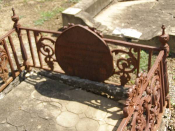 Juliane Wilhelmine PPRIMUS (nee JAHN),  | born 27 July 1830,  | died 21 Dec 1917;  | Dugandan Trinity Lutheran cemetery, Boonah Shire  | 