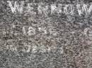 parents;
August H.W. WERNOWSKI,
1858 - 1929;
Anna C. WERNOWSKI,
1858 - 1936;
Dugandan Trinity Lutheran cemetery, Boonah Shire
