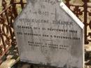 
Otto Eugene ZOLLNER,
born 21 Sept 1860,
died 4 Nov 1907;
Dugandan Trinity Lutheran cemetery, Boonah Shire
