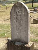 
August Friedrich Anton EBERT,
born 17 May 1854,
died 25 Sept 1905 aged 51 years & ? months;
Dugandan Trinity Lutheran cemetery, Boonah Shire
