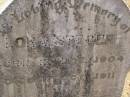 Lora STEGERT,
born 12 Dec 1904,
died 17 Oct 1911;
Dugandan Trinity Lutheran cemetery, Boonah Shire