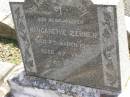 Margarethe ZERNER,
mother,
died 7 March 1947 aged 87 years;
Dugandan Trinity Lutheran cemetery, Boonah Shire
