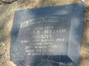 Harold William STENZEL,
husband,
born 20 Aug 1914,
died 28 March 1998 aged 83 years;
Dugandan Trinity Lutheran cemetery, Boonah Shire