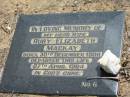 
Ruby Elizabeth MACKAY,
wife,
born 30 Dec 1900,
died 27 April 1984;
Dugandan Trinity Lutheran cemetery, Boonah Shire
