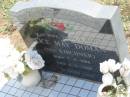 Alice May DOMAN (nee KIRCHNER),
wife sister aunt,
born 7-9-1906,
died 6-9-2000;
Dugandan Trinity Lutheran cemetery, Boonah Shire