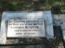 
Laurence B. GUTZKE,
son brother,
died 26 March 1956 aged 37 years;
Dugandan Trinity Lutheran cemetery, Boonah Shire
