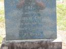 Elizabeth CREPIN,
mother,
died 13? May 1952 aged 75? years;
Dugandan Trinity Lutheran cemetery, Boonah Shire