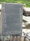Carl F.A. KLEIER,
husband father,
died 6 Oct 1938 aged 65 years;
Dugandan Trinity Lutheran cemetery, Boonah Shire