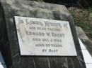 Edward W. EBERT,
father,
died 3 Dec 1945 aged 50 years;
Dugandan Trinity Lutheran cemetery, Boonah Shire