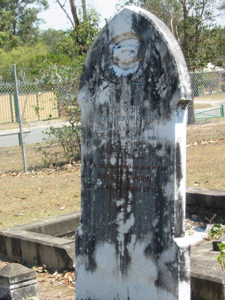 Friedrich Johann SAVERIN  | b: 28 Apr 1841, d: 28 Jan 1923  | Maria P SAVERIN  | 30 Mar 1938, aged 83  | Eagleby Cemetery, Gold Coast City  | 