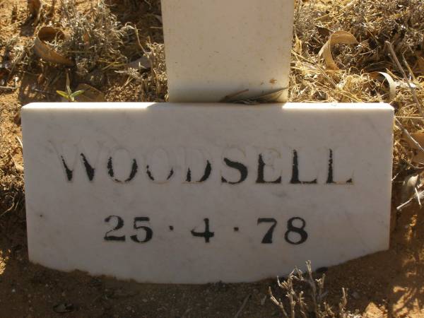 WOODSELL  | d: 25 Apr 1978  |   | Exmouth Cemetery, WA  | 