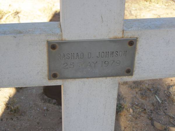 Rashad D JOHNSON  | d: 25 May 1979  |   | Exmouth Cemetery, WA  |   | 