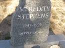 
Meredith STEPHENS
b: 1941
d: 1993

Exmouth Cemetery, WA

