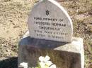 Theodor Herman THEUERKAUF, died 25 May 1900 aged 5 weeks; Fernvale General Cemetery, Esk Shire 