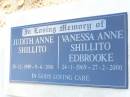 Judith Anne SHILLITO, 28-12-1949 - 9-6-2001; Vanessa Anne Shillito EDBROOKE, 24-1-1969 - 27-2-2000; Fernvale General Cemetery, Esk Shire 