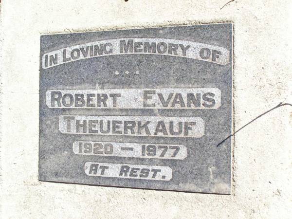 Robert Evans THEUERKAUF,  | 1920 - 1977;  | Fernvale General Cemetery, Esk Shire  | 